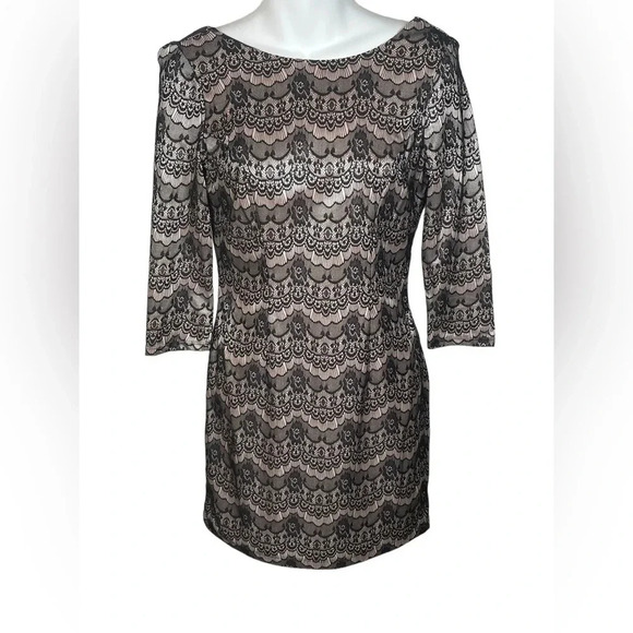 As U‎ Wish Black Lace Mini Dress - Picture 2 of 5